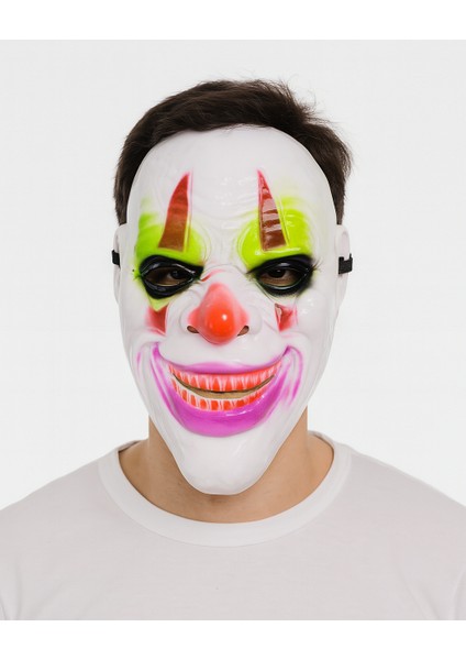 Delirten Gülüş Psikopatt Palyaço Temalı Joker Maskesi