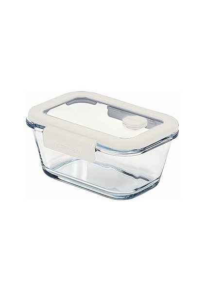 Neoflam Fika Glace Vakumlu Cam Saklama Kabı 460 ml Bej