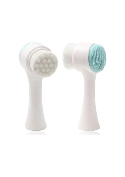 Aee® Çift Taraflı Cilt Temizleme Fırçası – Yumuşak Fiber & Silikon Yüz Fırçası – Derinlemesin