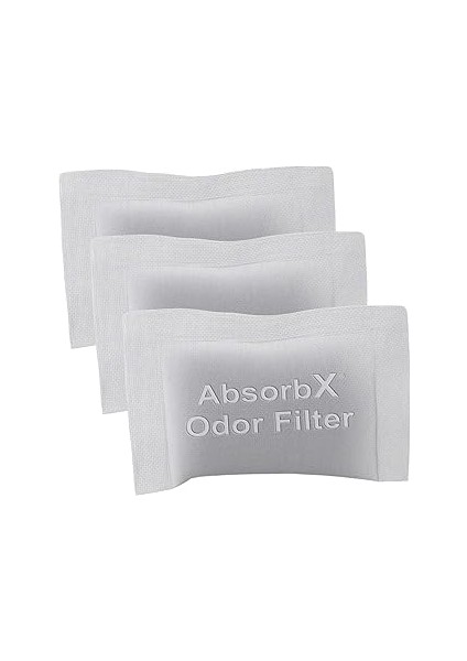 Sensorcan 3'lü Paket Absorbx Koku Gidericiler Emer, Doğal Aktif Karbon, Biyobozunur, Koku Bölmeli 1