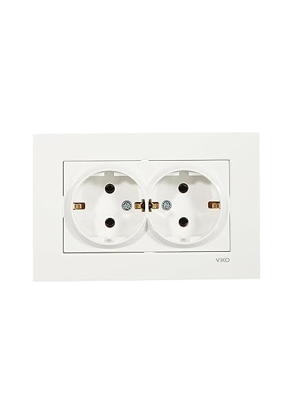 Viko Karre Beyaz Ikili Topraklı Priz
