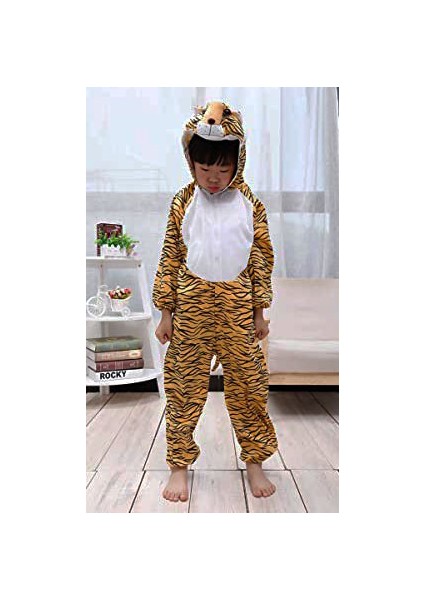 Çocuk Kaplan Kostumu - Aslan Kostümü 4-5 Yaş 100 cm fiyatları