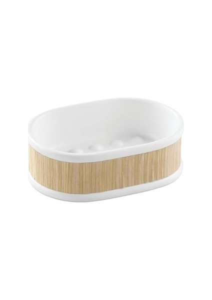 Interdesign Bosphorus Sabunluk Bambu Kaplamalı Seramik