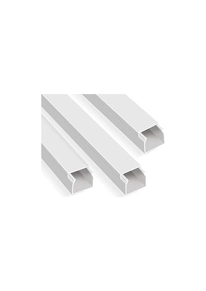 Odta 4 Metre (12X12MM) Kendinden Yapışkanlı Kablo Kanalı | 4m (10 Adet x 40CM) Kablo Gizleyici