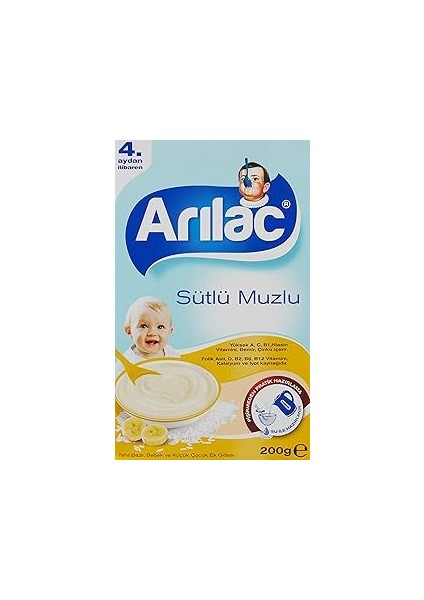 Arılac Instant Ek Gıda Sütlü Muzlu 200 G