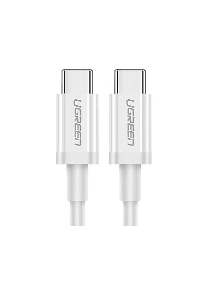 Ugreen USB C To USB C 3A Hızlı Şarj ve Data Kablosu Beyaz 50 cm