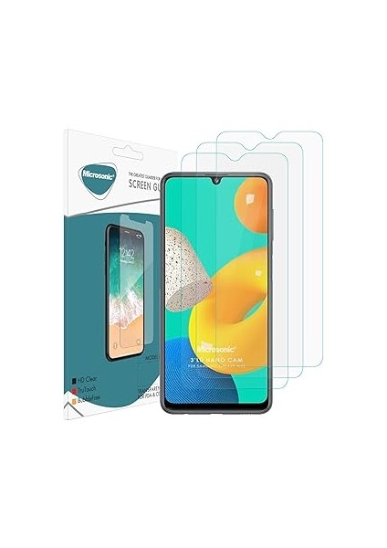Microsonic M32 4g Screen Protector Nano Glass Cam Ekran Koruyucu (3'lü Paket) [galax