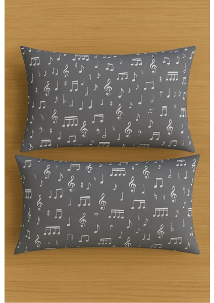 Desenli Pamuklu Yastık Kılıfı 2 Adet 50 x 70CM