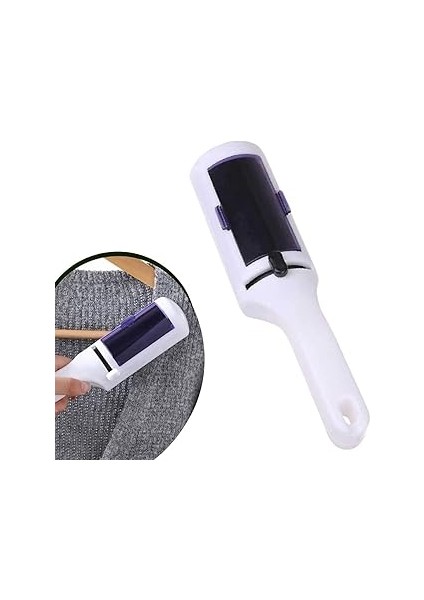 Evcil Hayvan Tüyü Saç Tüyü Toplayıcı Taşınabilir Elektrostatik Hazneli Kolay Kullanımlı Rul