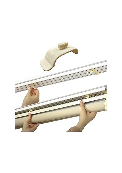 Pratik Stor Perde Kornişe Takma Aparatı Küçük Boy Kaliteli 10 Adet