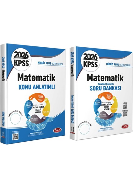 2026 Kpss Matematik Hibrit Plus Ultra Serisi Konu Anlatımlı ve Soru Bankası Seti 2 Kitap