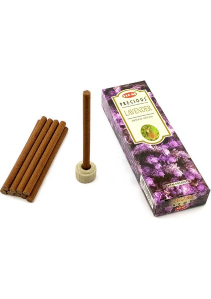 Precious Lavender Dhoop Organik Tütsü Seti (12’li) – Lavanta Ferahlığı, 70 Dk