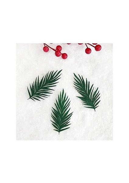 Bimotif Keçe Süs, Çam Yaprağı 10X5 cm 3 Adet Yeşil