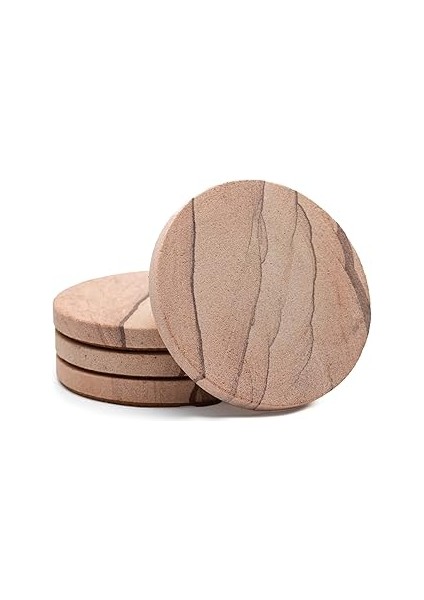 Thirstystone Cinnabar Markası, Çok Renkli Tamamen Doğal Kumtaşı-Çeşitli Desenlere Sahip Dayanıklı T