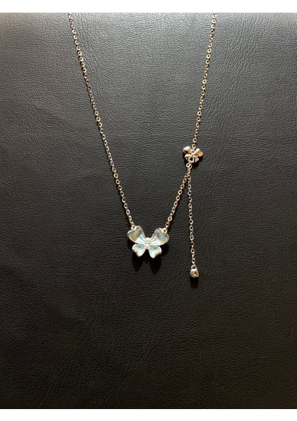 Ithal Kelebek Model Minimal Kelebekli Kadın Gümüş Kolye modelleri