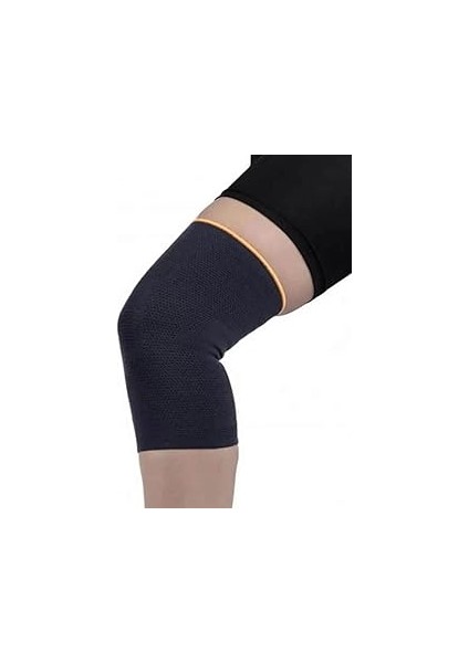 Long Way Unisex Siyah Elastik Dizlik,örgü Dizlik, Örgü Diz Korsesi, (ARK-BRK-2112-XLARGE)