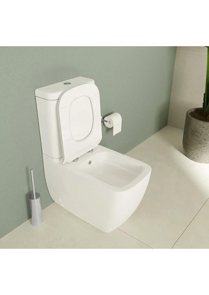 S25 Square Duvara Sıfır Kanalsız Klozet+Rezervuar+Iç Takım+Klozet Kapağı Set fiyatları