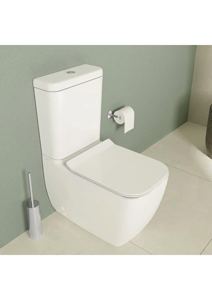 S25 Square Duvara Sıfır Kanalsız Klozet+Rezervuar+Iç Takım+Klozet Kapağı Set modelleri