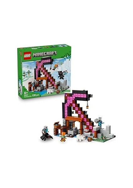 Minecraft Kazma Madeni 21277-8 Yaş ve Üzeri Minecraft Hayranı Çocuklar Için Video Oyunu Temalı