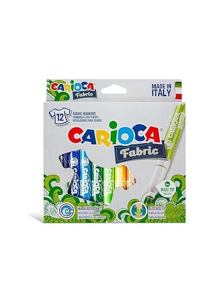 Carioca 40957 12'li Cromatex Kumaş Boya Kalemi