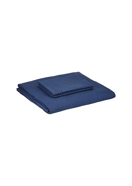 Taç Yatak Örtüsü Seti Perla Çift Kişilik Lacivert