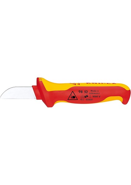 Knipex Kablo Bıçağı Yalıtımlı Çok Bileşenli Sap, Vde-Testli 190 mm (Sb Kartı/blister) 98 52 Sb