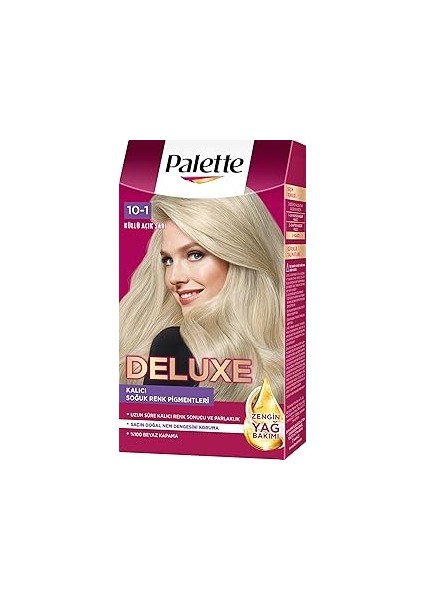 Deluxe 10-1 Küllü Açık Sarı Saç Boyası