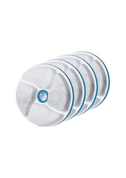 Bolivia's Kedi Su Çeşmesi Filtresi, 4'lü Paket Aktif Karbonlu Evcil Hayvan Su Çeşmesi Filtre Yedekl