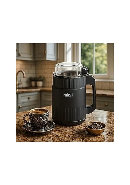 Mioji Mio CG34 500W Paslanmaz Çelik Kompakt Baharat ve Kahve Öğütücü Siyah