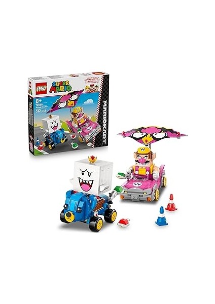 Super Mario: Mario Kart – Wario ve Boo 72038 – 8+ Yaş Çocuklar Için Wario ve Boo Fig