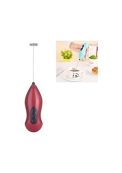 Pilli Süt Köpürtücü – Cappuccino ve Latte Için Kahve Köpürtücü ve Köpük Yapıcı Çırpıcı