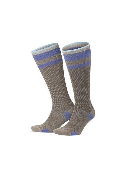 Gowith Erkek ve Kadın Için Renkli Bambu (15-20 mm Hg) Kompresyon Uçuş Seyahat Sıkıştırma Çorabı 359