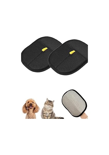 Elektrostatik Tüy Toplama Eldiveni (2 Adet) (24X16 Cm) – Kalın Tabanlı Kedi Köpek Tüy Temizleyici R