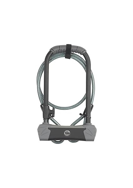 Yale YUL3C/14/230/1 Maksimum Güvenlikli Kablolu U Bisiklet Kilidi