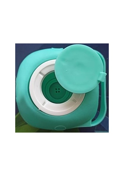 Duş Jeli, Şampuan, Sıvı Sabun Vb. Sıvı Hazneli, Yumuşak Silikonlu, Silikon Yıkama Kesesi (Yeşil)