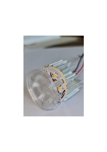 Uni̇kom 10'lu Paket Dekoratif Yuvarlak Tente Içi(Kasasiz) LED Armatür 12V - Beyaz Işık (6500K)