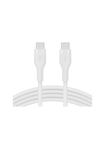 Belkin Boostcharge Flex Silikon USB Tip C - C Kablo (2m/6,6ft), Usb-If Sertifikalı Güç Dağıtımı Pd