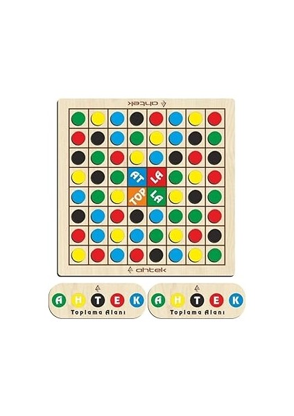 Ahtek Ahşap Atla Topla Zeka ve Strateji Oyunu, Skippity, Zıp Zıp Oyunu ETICSET253