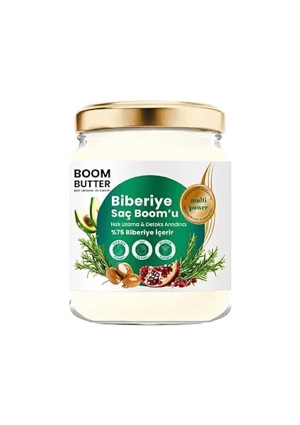 Boom Butter Biberiye Saç Bakım Yağı 190 ml
