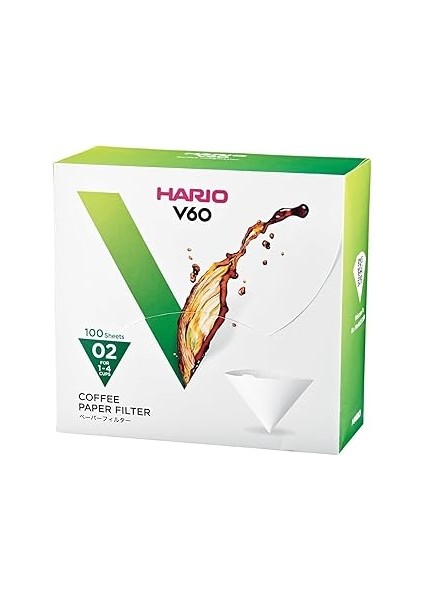 Hario V60 02 Dripper Filtresi Kutulu (100 Adet)