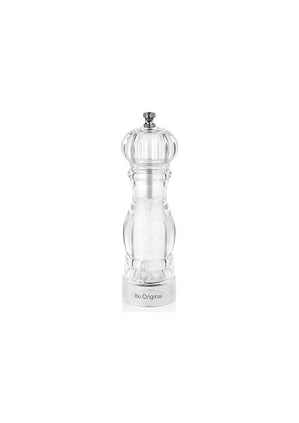 Be Kopenhag 18 cm Akrilik Tuz Değirmeni | Şeffaf Gövde | Ceramic Mekanizma | Ayarlanabilir
