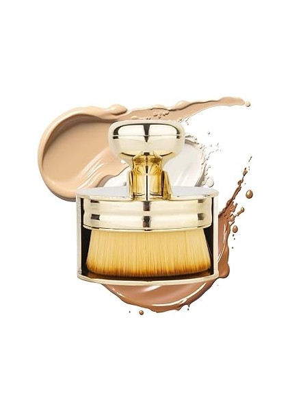 Profesyonel Geniş Pratik Tutma Saplı Büyük Fondöten Yayma Fırçası