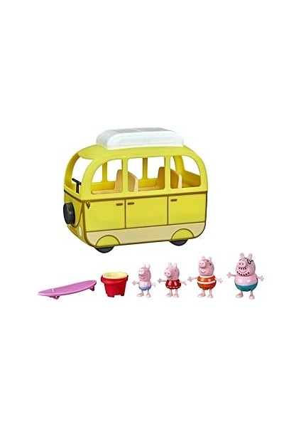 Peppa Pig Peppa's Adventures Peppa's Beach Mobile, Tekerlekli Araç, Okul Öncesi Oyuncak: 10 Adet, 3