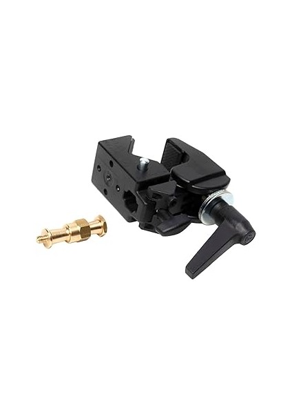 Manfrotto 2908 Standart Saplamalı 035RL Süper Kelepçe - 2900'ÜN Yerini Alır - Siyah