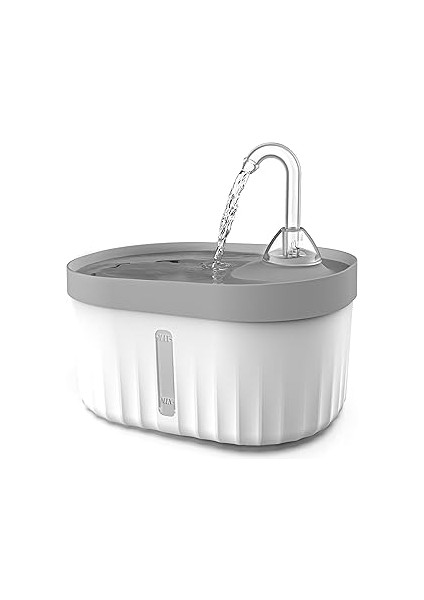 Otomatik Kedi Su Pınarı Sessiz Kedi Su Sebili 40DB USB Bağlantılı 2,3 Lt (Transparan, Standar