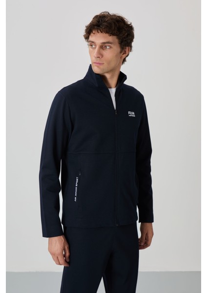 Carlos Lacivert Standart Kalıp Erkek Eşofman Takım - 85209