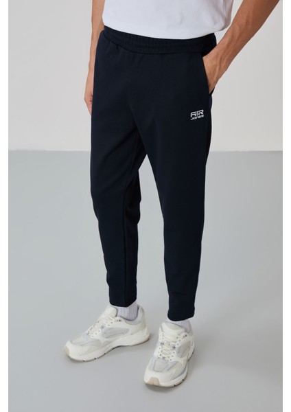 Carlos Lacivert Standart Kalıp Erkek Eşofman Takım - 85209