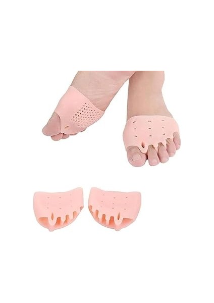 Optana 5 Parmak Ayırıcı Makaralı Ayak Gömlek Silikon Nasır Koruyucu