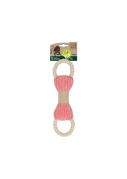 M-Pets Tuga Pembe Bej Kemik Şekilli Köpek Oyuncağı