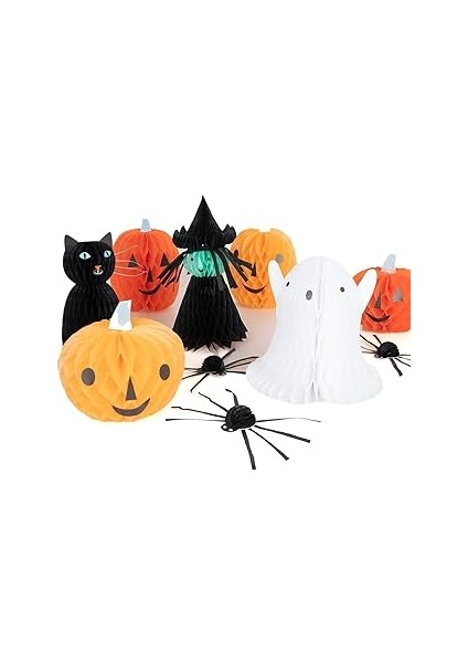 Meri Meri - Honeycomb Halloween Characters - Hallweeon Karakterleri (10'lu)